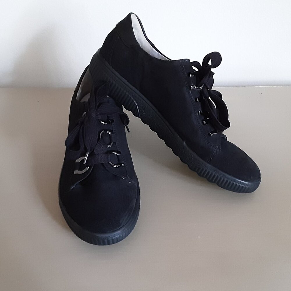 🇩🇪 Waldlaufer Casual Black Shoes - Size 9